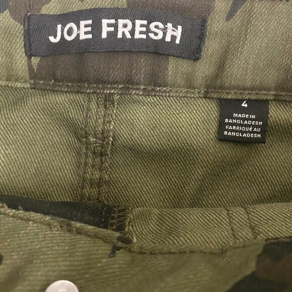 Joe Fresh Camo Utility Mini Skirt – Size 4 - Picture 8 of 9